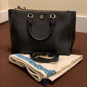 Tory Burch Robinson Pebbled Leather Tote